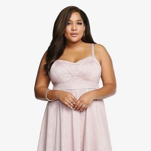 Torrid Lace Polka Dot Swing Dress